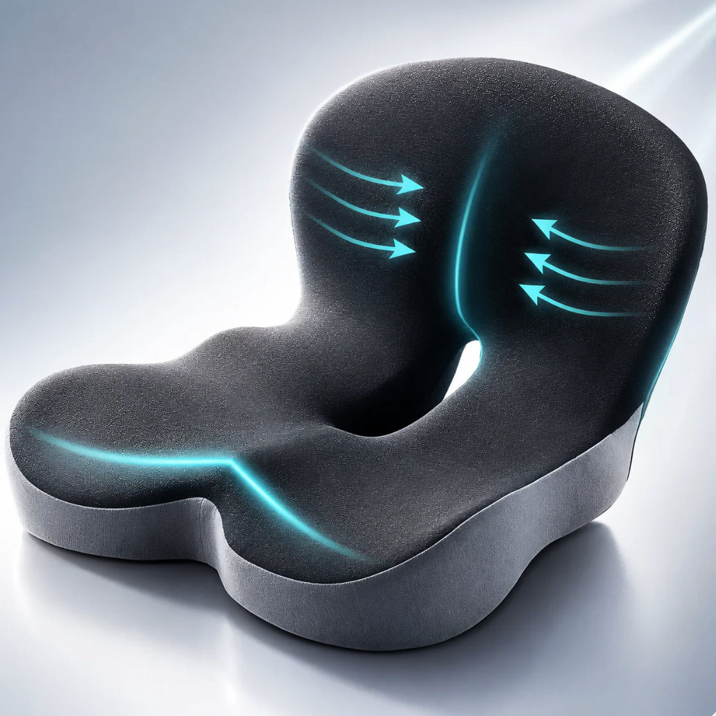 Memory Foam Seat Cushion for Spinal Support