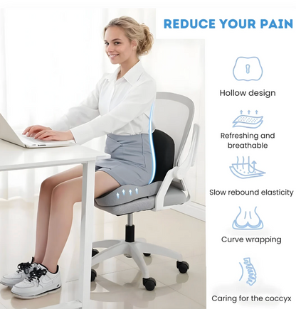Memory Foam Seat Cushion for Spinal Support